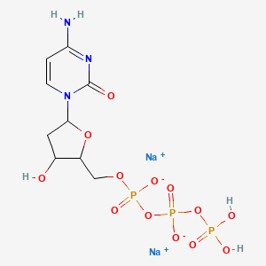 Disodium;[[5-(4-amino-2-oxopyrimidin-1-yl)-3-hydroxyoxolan-2-yl]methoxy-oxidophosphoryl] phosphono phosphate