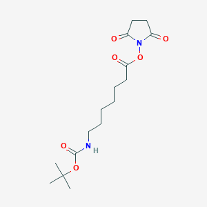 molecular formula C16H26N2O6 B1405450 7-叔丁氧羰基氨基-庚酸 2,5-二氧代-吡咯烷-1-基酯 CAS No. 441349-04-8
