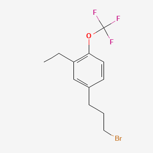 1-(3-Bromopropyl)-3-ethyl-4-(trifluoromethoxy)benzene