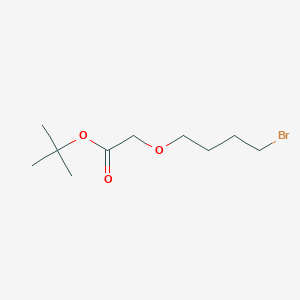 molecular formula C10H19BrO3 B1405451 Acétate de tert-butyle (4-bromobutyloxy) CAS No. 475086-55-6