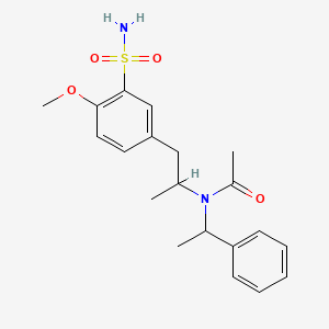 N-((R)-1-(4-methoxy-3-sulfamoylphenyl)propan-2-yl)-N-((R)-1-phenylethyl)acetamide