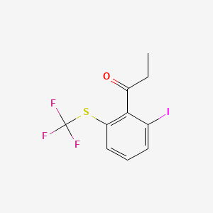 1-(2-Iodo-6-(trifluoromethylthio)phenyl)propan-1-one