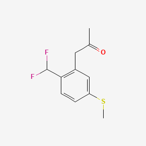 1-(2-(Difluoromethyl)-5-(methylthio)phenyl)propan-2-one