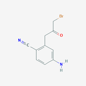 1-(5-Amino-2-cyanophenyl)-3-bromopropan-2-one