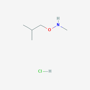molecular formula C5H14ClNO B1405462 甲胺，N-(2-甲基丙氧基)-，盐酸盐 CAS No. 1380343-01-0