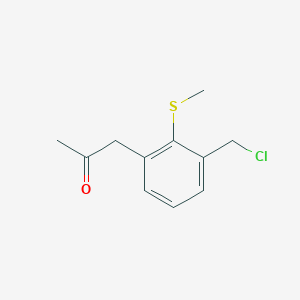 1-(3-(Chloromethyl)-2-(methylthio)phenyl)propan-2-one