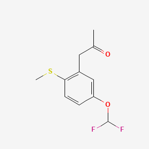 1-(5-(Difluoromethoxy)-2-(methylthio)phenyl)propan-2-one