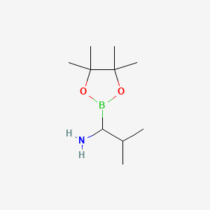 2-Methyl-1-(4,4,5,5-tetramethyl-1,3,2-dioxaborolan-2-yl)propan-1-amine