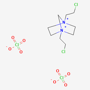 1,4-Bis(2-chloroethyl)-1,4-diazoniabicyclo(2.2.1)heptane diperchlorate