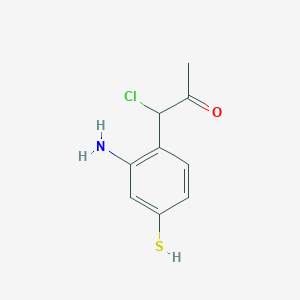 1-(2-Amino-4-mercaptophenyl)-1-chloropropan-2-one