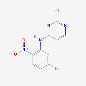 molecular formula C10H6BrClN4O2 B1405474 N-(5-bromo-2-nitrophenyl)-2-chloropyrimidin-4-amine CAS No. 1394119-49-3