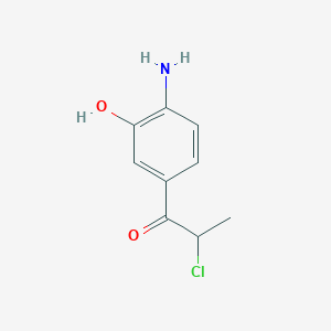 1-(4-Amino-3-hydroxyphenyl)-2-chloropropan-1-one