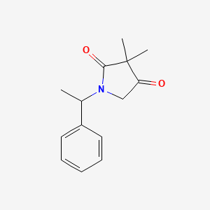 3,3-Dimethyl-1-(1-phenylethyl)pyrrolidine-2,4-dione