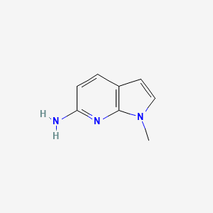 molecular formula C8H9N3 B1405476 1-methyl-1H-pyrrolo[2,3-b]pyridin-6-amine CAS No. 1446791-69-0