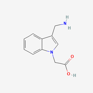 [3-(aminomethyl)-1H-indol-1-yl]acetic acid