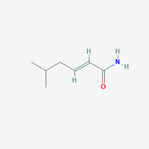 (2E)-5-methyl-2-hexenamide