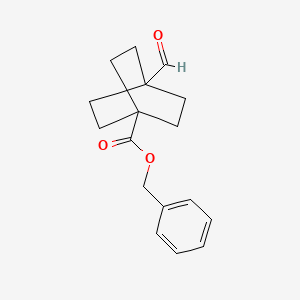 molecular formula C17H20O3 B1405478 Benzyl 4-formylbicyclo[2.2.2]octane-1-carboxylate CAS No. 340023-13-4