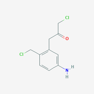 1-(5-Amino-2-(chloromethyl)phenyl)-3-chloropropan-2-one