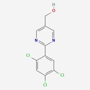 2-(2,4,5-Trichlorophenyl)pyrimidine-5-methanol