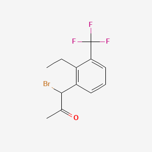 1-Bromo-1-(2-ethyl-3-(trifluoromethyl)phenyl)propan-2-one