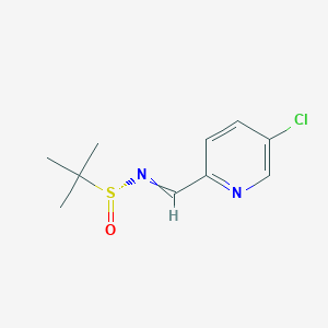 (R,E)-N-((5-Chloropyridin-2-YL)methylene)-2-methylpropane-2-sulfinamide