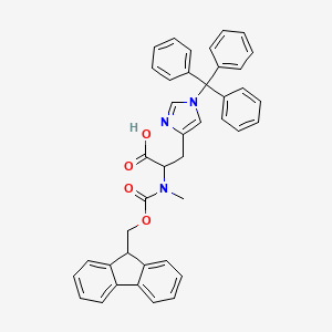 molecular formula C41H35N3O4 B1405489 Fmoc-N-Me-D-组（Trt）-OH CAS No. 1217608-75-7