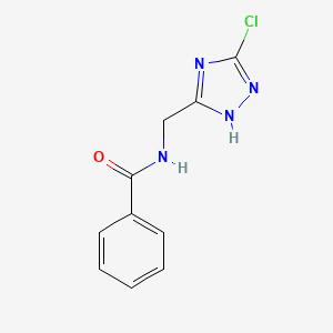 molecular formula C10H9ClN4O B1405490 N-[(5-chloro-1H-1,2,4-triazol-3-yl)methyl]benzamide CAS No. 1573547-59-7