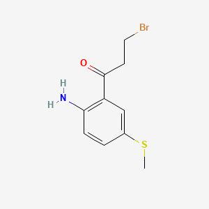 1-(2-Amino-5-(methylthio)phenyl)-3-bromopropan-1-one