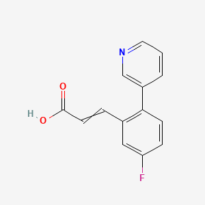 (e)-3-(5-Fluoro-2-(pyridin-3-yl)phenyl)acrylic acid