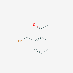 1-(2-(Bromomethyl)-4-iodophenyl)propan-1-one