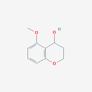 molecular formula C10H12O3 B1405497 5-甲氧基色满-4-醇 CAS No. 1616526-84-1