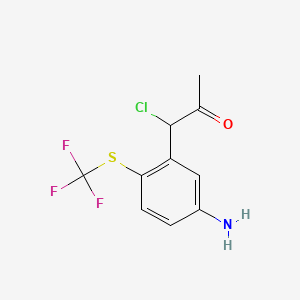 1-(5-Amino-2-(trifluoromethylthio)phenyl)-1-chloropropan-2-one