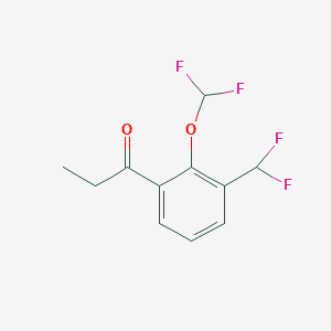 1-(2-(Difluoromethoxy)-3-(difluoromethyl)phenyl)propan-1-one