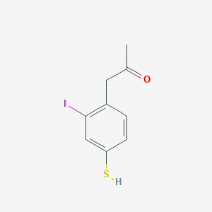 1-(2-Iodo-4-mercaptophenyl)propan-2-one