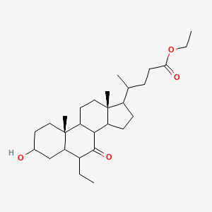 (3alpha,5beta,6alpha)-6-Ethyl-3-hydroxy-7-oxo-cholan-24-oicacid ethylester