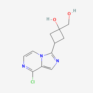 3-(8-Chloroimidazo[1,5-a]pyrazin-3-yl)-hydroxymethylcyclobutanol