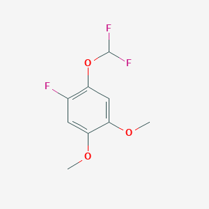 1-Difluoromethoxy-4,5-dimethoxy-2-fluorobenzene