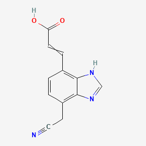 (E)-3-(4-Cyanomethyl-1H-benzo[d]imidazol-7-yl)acrylic acid