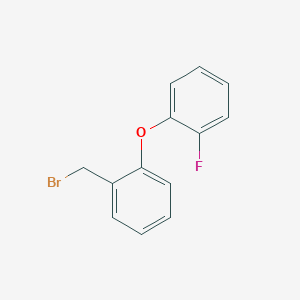 molecular formula C13H10BrFO B1405509 1-(Bromomethyl)-2-(2-fluorophenoxy)benzene CAS No. 1355171-21-9
