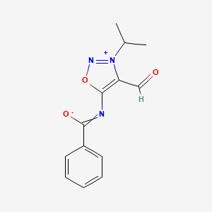 molecular formula C13H13N3O3 B1405510 4-甲酰-3-异丙基-6-苯甲酰-悉诺亚胺 CAS No. 1103492-09-6