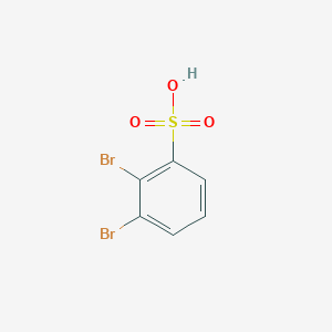 molecular formula C6H4Br2O3S B14055113 Benzenesulfonic acid, dibromo- CAS No. 101762-44-1