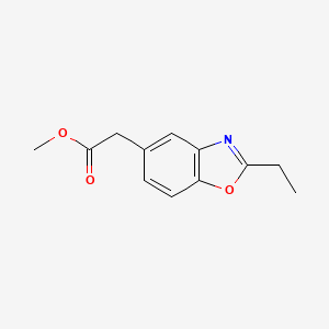 B1405513 Methyl (2-ethyl-1,3-benzoxazol-5-yl)acetate CAS No. 1427460-94-3
