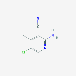 molecular formula C7H6ClN3 B1405514 2-Amino-5-chloro-4-methylnicotinonitrile CAS No. 1305712-87-1