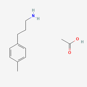 molecular formula C12H19NO2 B1405518 3-(对甲苯基)丙-1-胺乙酸盐 CAS No. 1410792-05-0