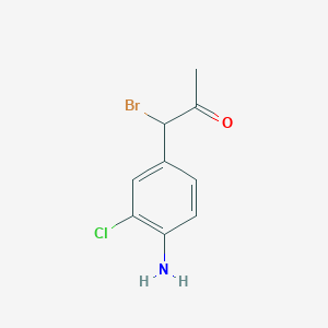 1-(4-Amino-3-chlorophenyl)-1-bromopropan-2-one