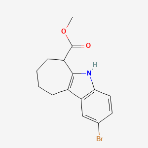 2-Bromo-5,6,7,8,9,10-hexahydro-cyclohepta[b]indole-6-carboxylic acid methyl ester