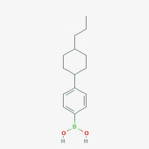 molecular formula C15H23BO2 B140553 4-(反式-4-丙基环己基)苯硼酸 CAS No. 156837-90-0
