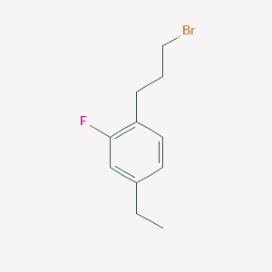 1-(3-Bromopropyl)-4-ethyl-2-fluorobenzene