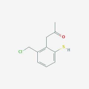 1-(2-(Chloromethyl)-6-mercaptophenyl)propan-2-one