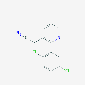 2-(2,5-Dichlorophenyl)-5-methylpyridine-3-acetonitrile